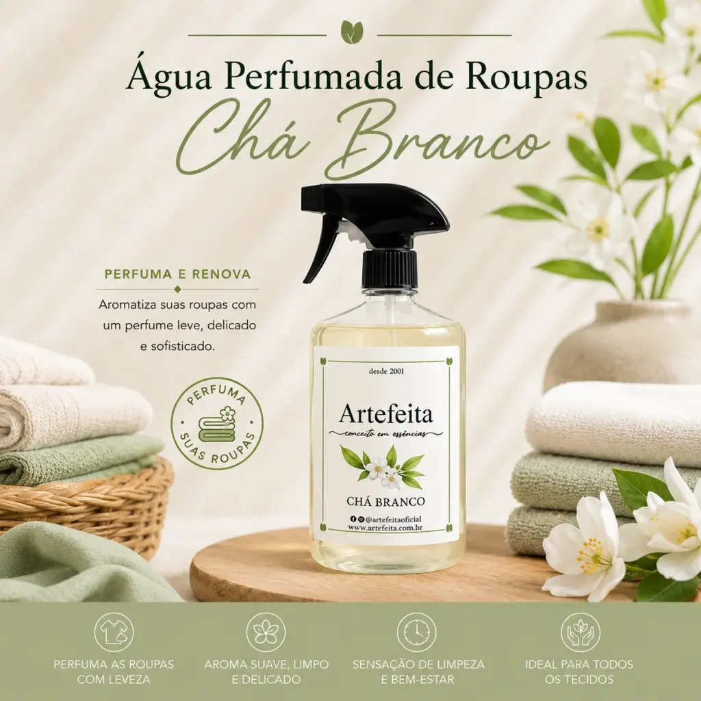 Água Perfumada Chá Branco