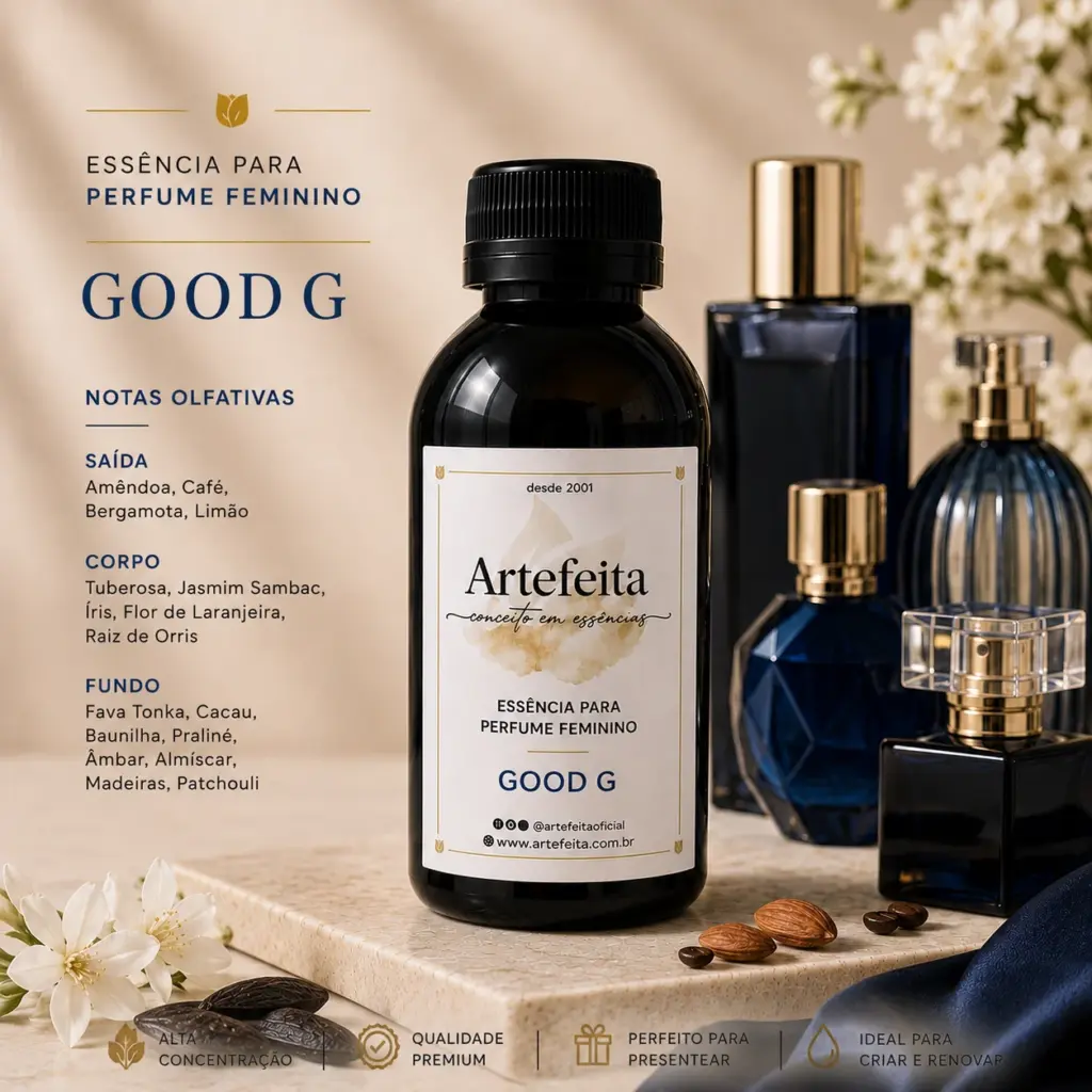 Essência para perfume feminino