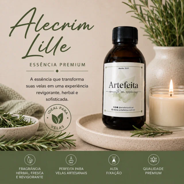 Essência para Velas Alecrim Lile 60ml