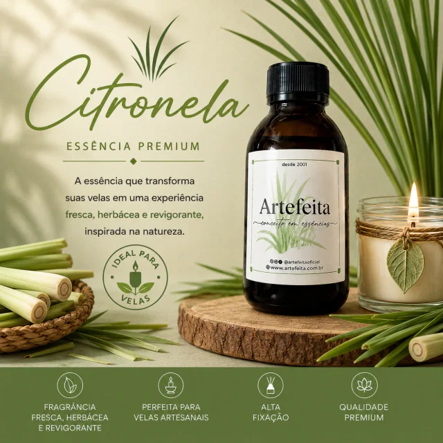 Essência para Velas Citronela 60ml