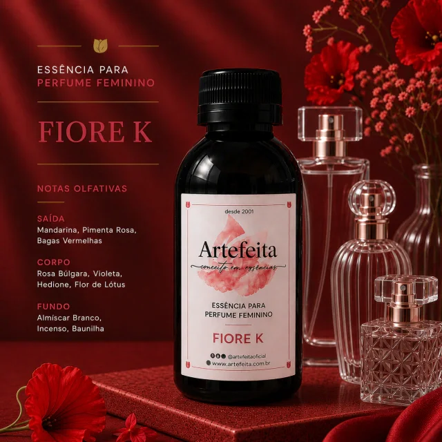 Essência para Perfume Fiore K Feminino 50ml