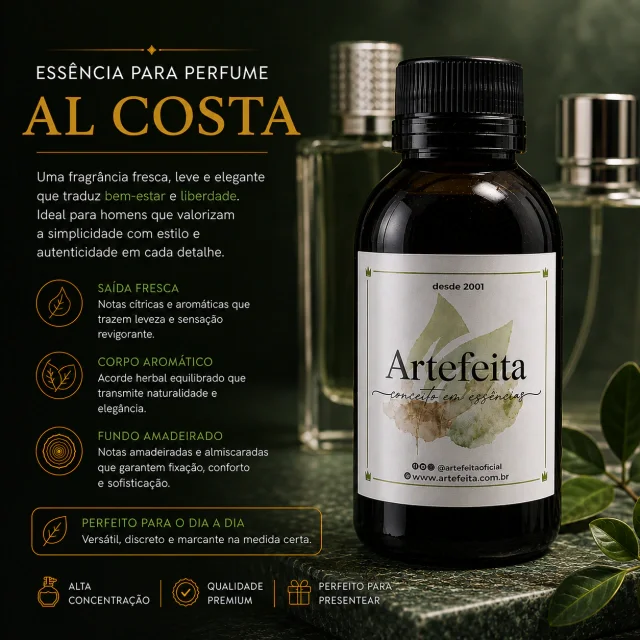 Essência para Perfume La Costa Masculino 50ml