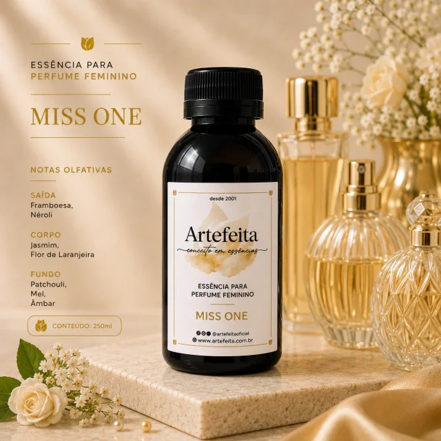 Essência para Perfume Miss One Feminino 50ml