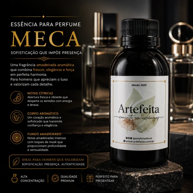 Essência para Perfume Meca Masculino 50ml