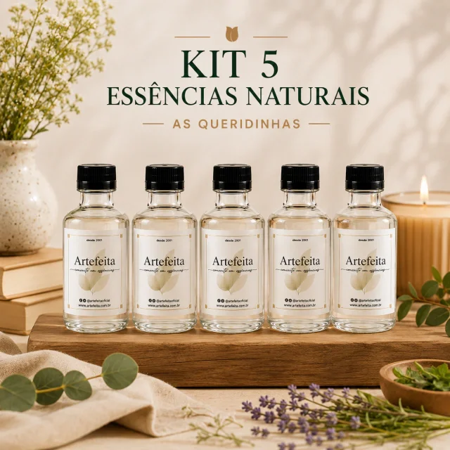 Kit 5 Essências Naturais 100ml – Escolha Seus Aromas