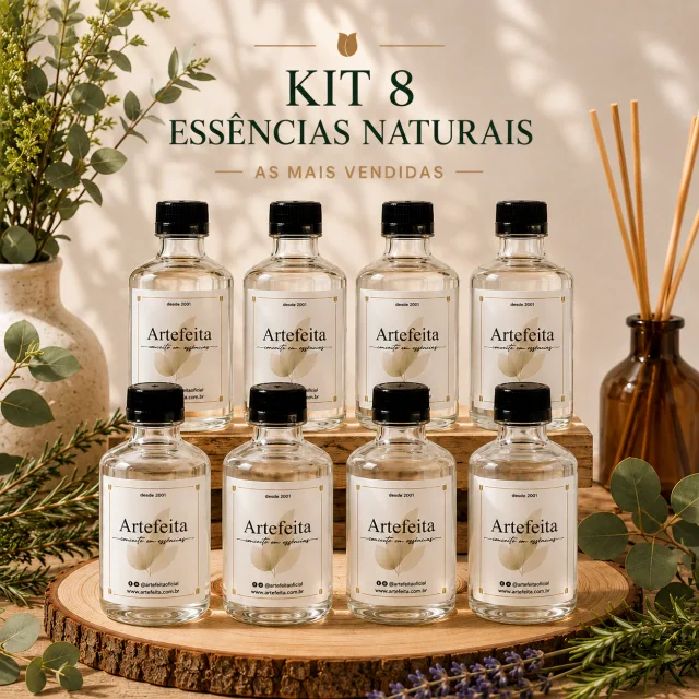 Kit 8 Essências Naturais 100ml – Escolha Seus Aromas