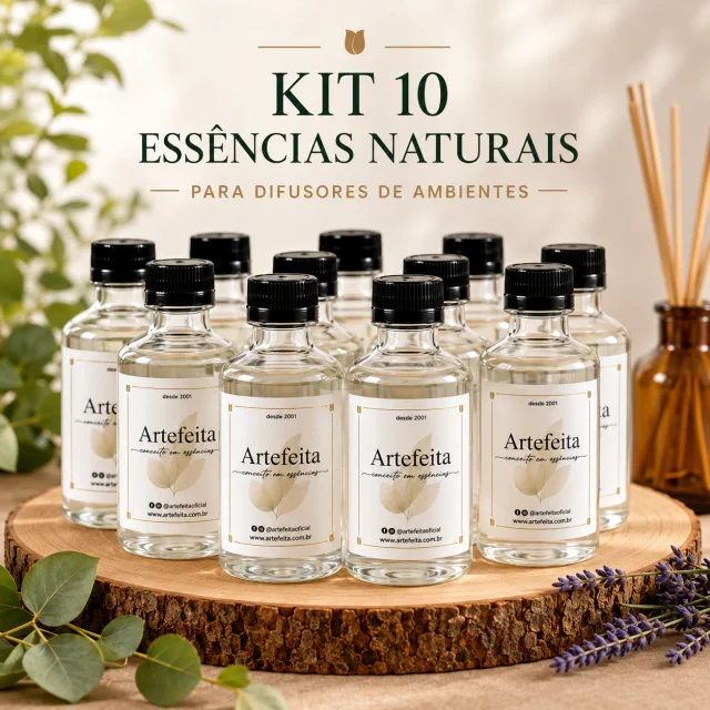 Kit 10 Essências Naturais 100ml – Escolha Seus Aromas