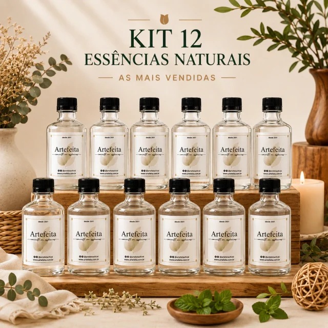 Kit 12 Essências Naturais 100ml – Escolha Seus Aromas