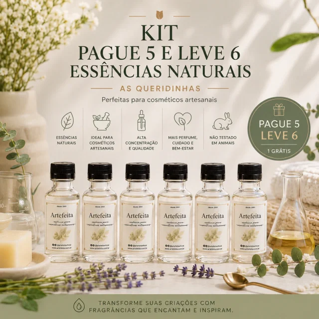 Kit Pague 5 Leve 6 Essências Naturais 100ml