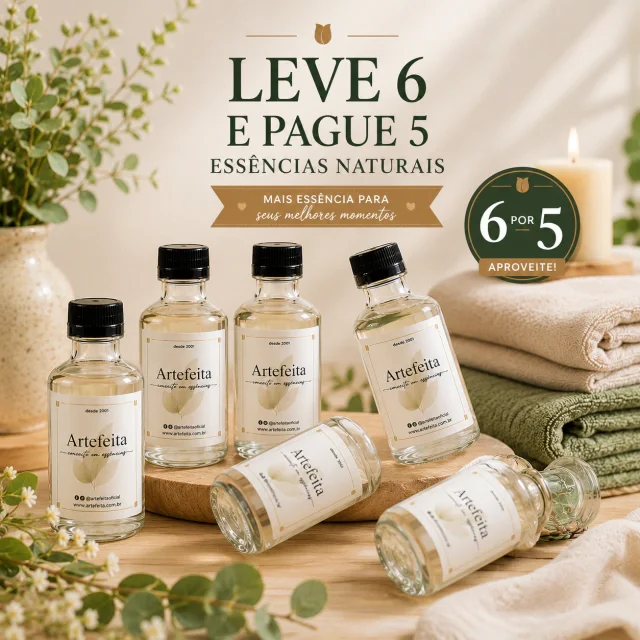 Kit Pague 5 Leve 6 Essências Naturais 100ml