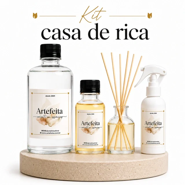 Kit Casa de Rica para Aromatização de Ambientes