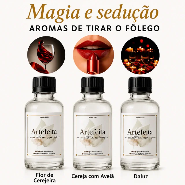 Kit 3 Essências Pura Sedução 100ml