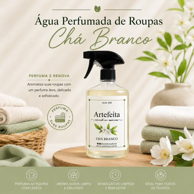 Água Perfumada Chá Branco 500ml