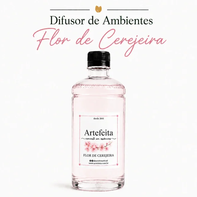 Refil Difusor de Ambiente Flor de Cerejeira 500ml ou 1 Litro