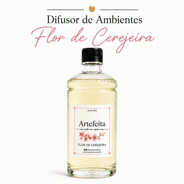 Refil Difusor de Ambiente Flor de Cerejeira 500ml ou 1 Litro