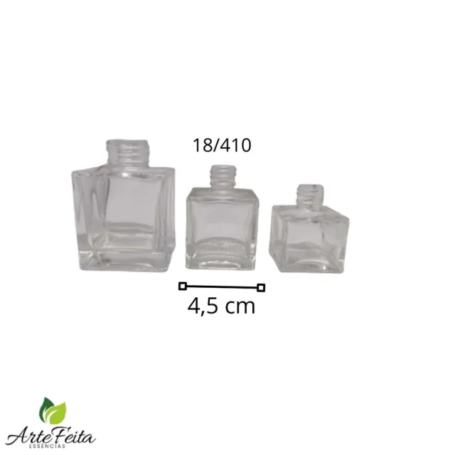 Vidro Cube Transparente para Difusor de Ambiente