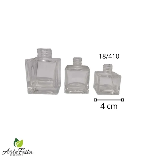 Vidro Cube Transparente para Difusor de Ambiente