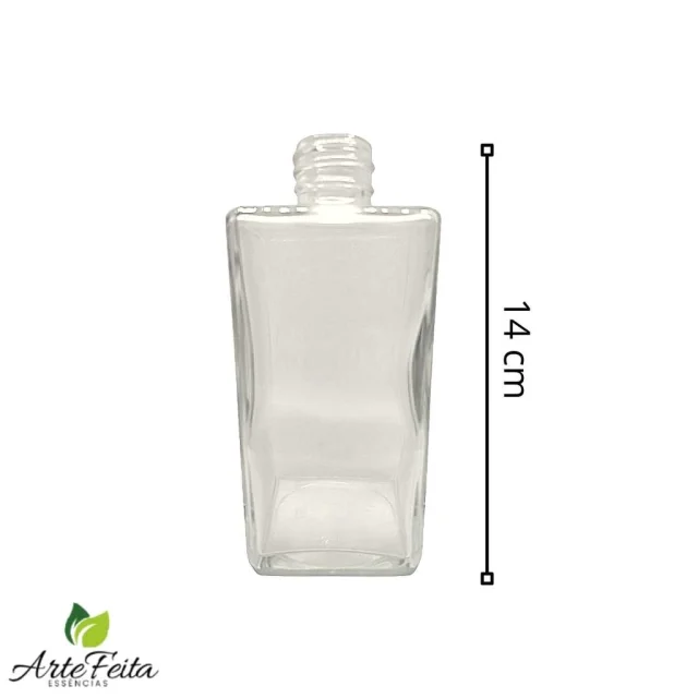 Vidro Square 250ml R.28/410 para Difusor e Aromatização