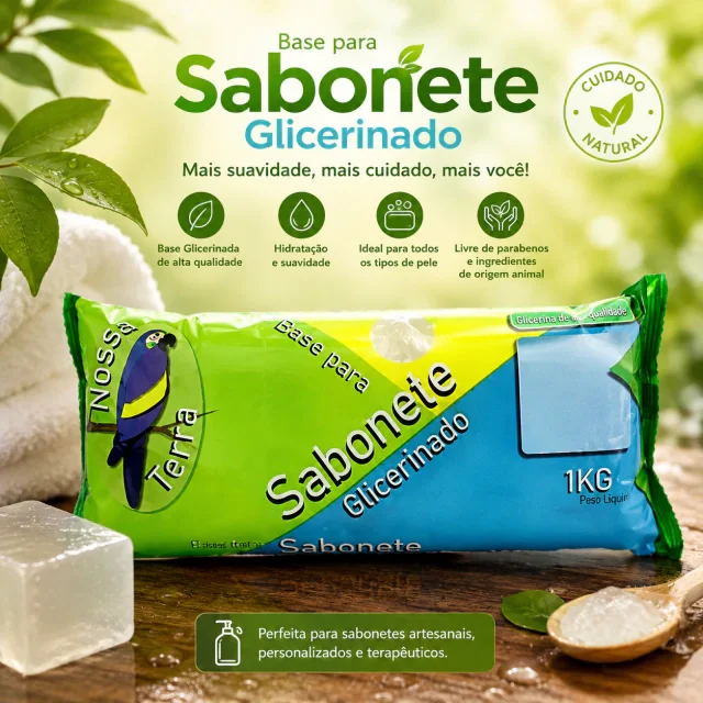 Base de Glicerina Branca 1kg para Sabonetes Artesanais