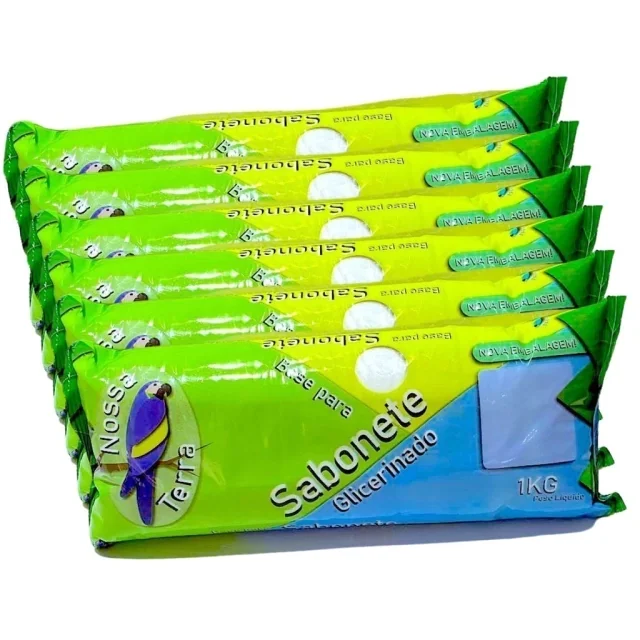 Base de Glicerina Transparente 1kg para Sabonetes Artesanais