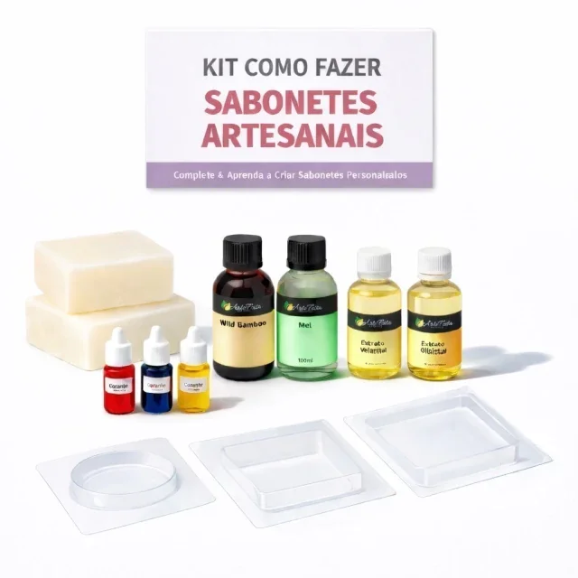 Kit Como Fazer Sabonetes Artesanais
