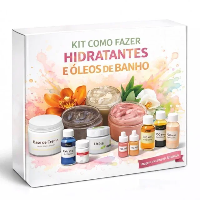 Kit Como Fazer Hidratantes e Óleos de Banho