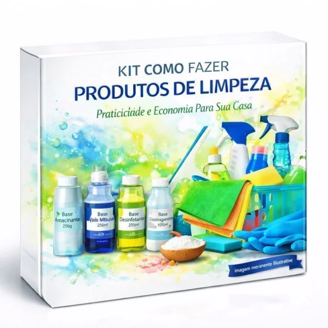 Kit Como Fazer Produtos de Limpeza