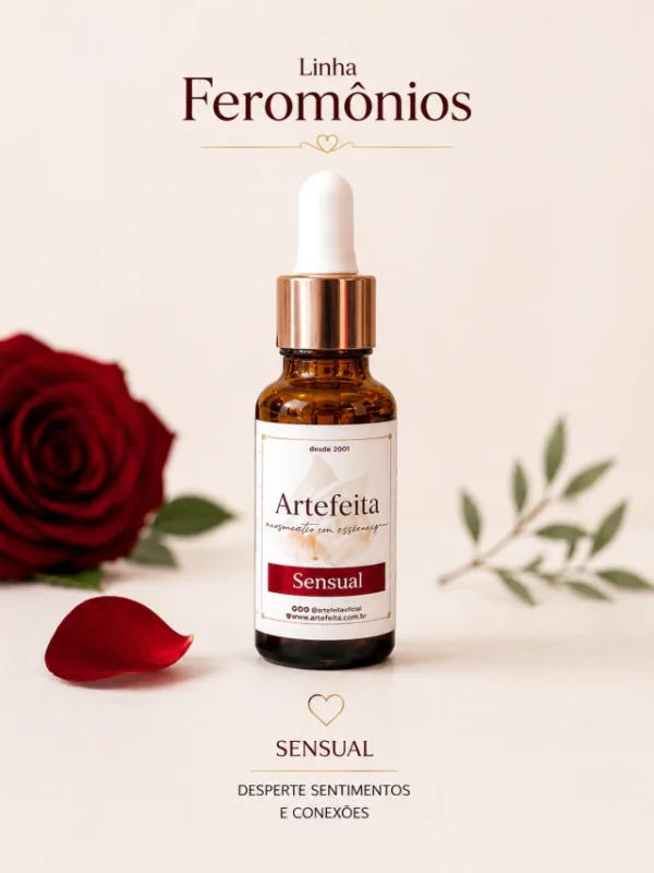 Kit 3 Essências Feromônio 20ml – Sensual, Afrodisíaca e Atração