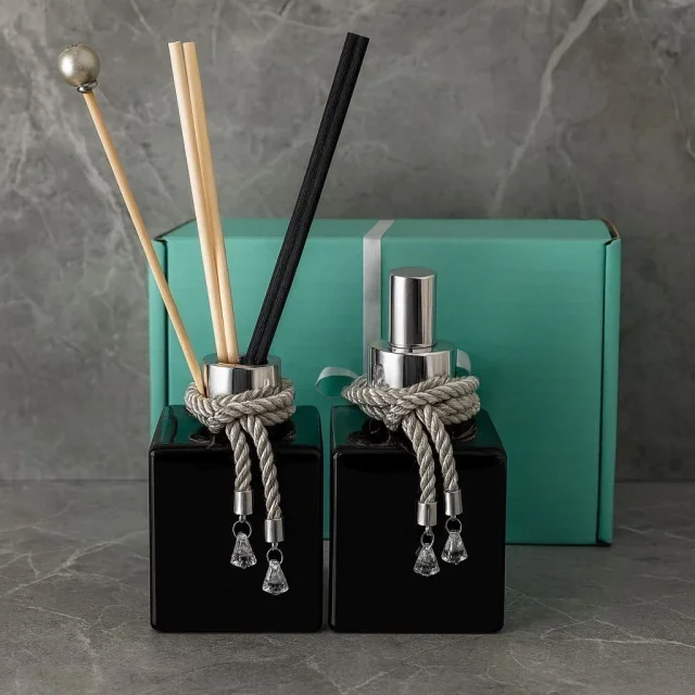 Kit Presente Duplo Cube Preto