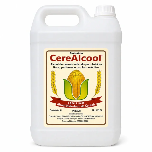 Álcool de Cereais 96° INPM 5 Litros